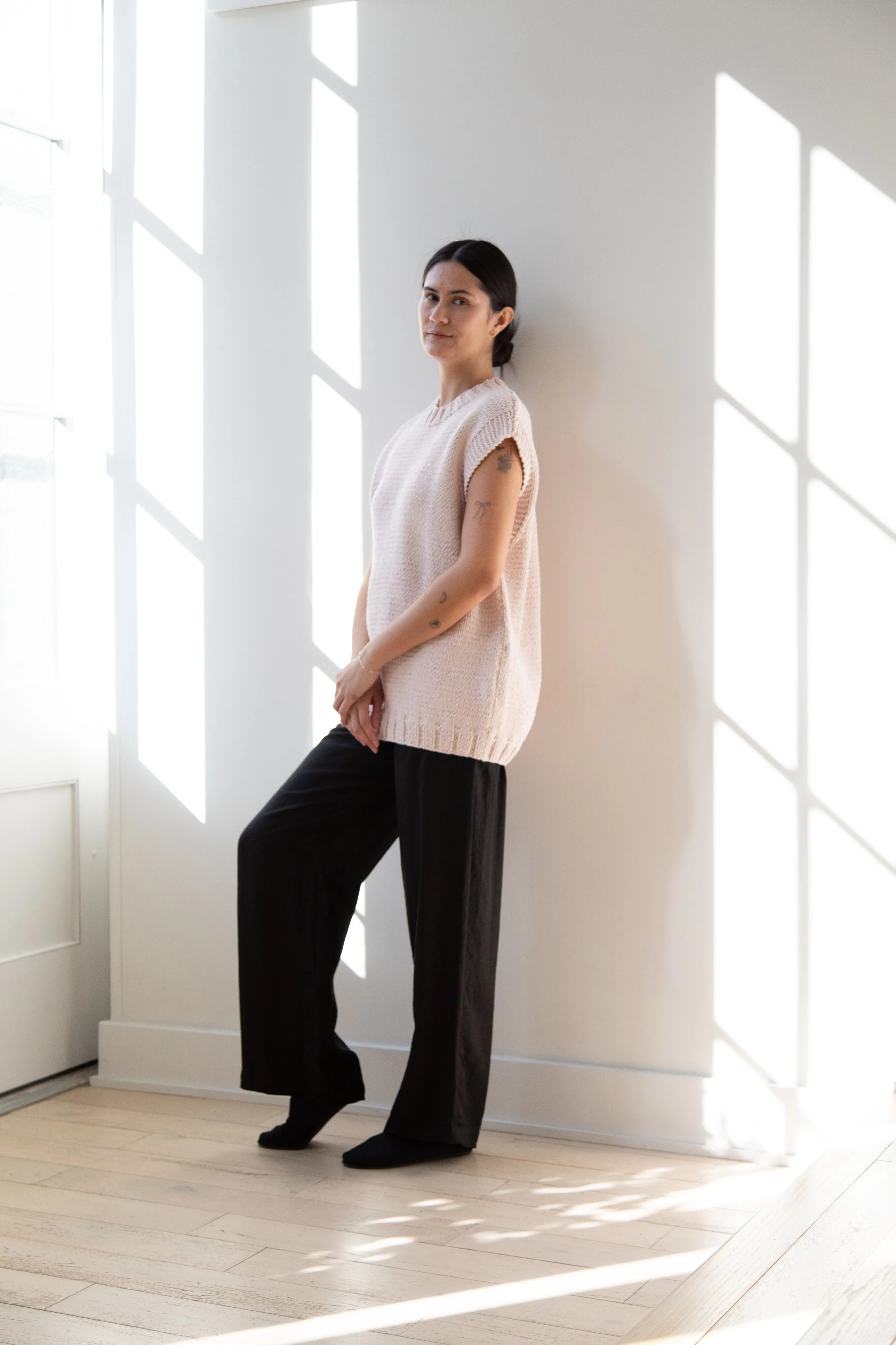 Casey Casey | Sleeveless Sweater in Pink