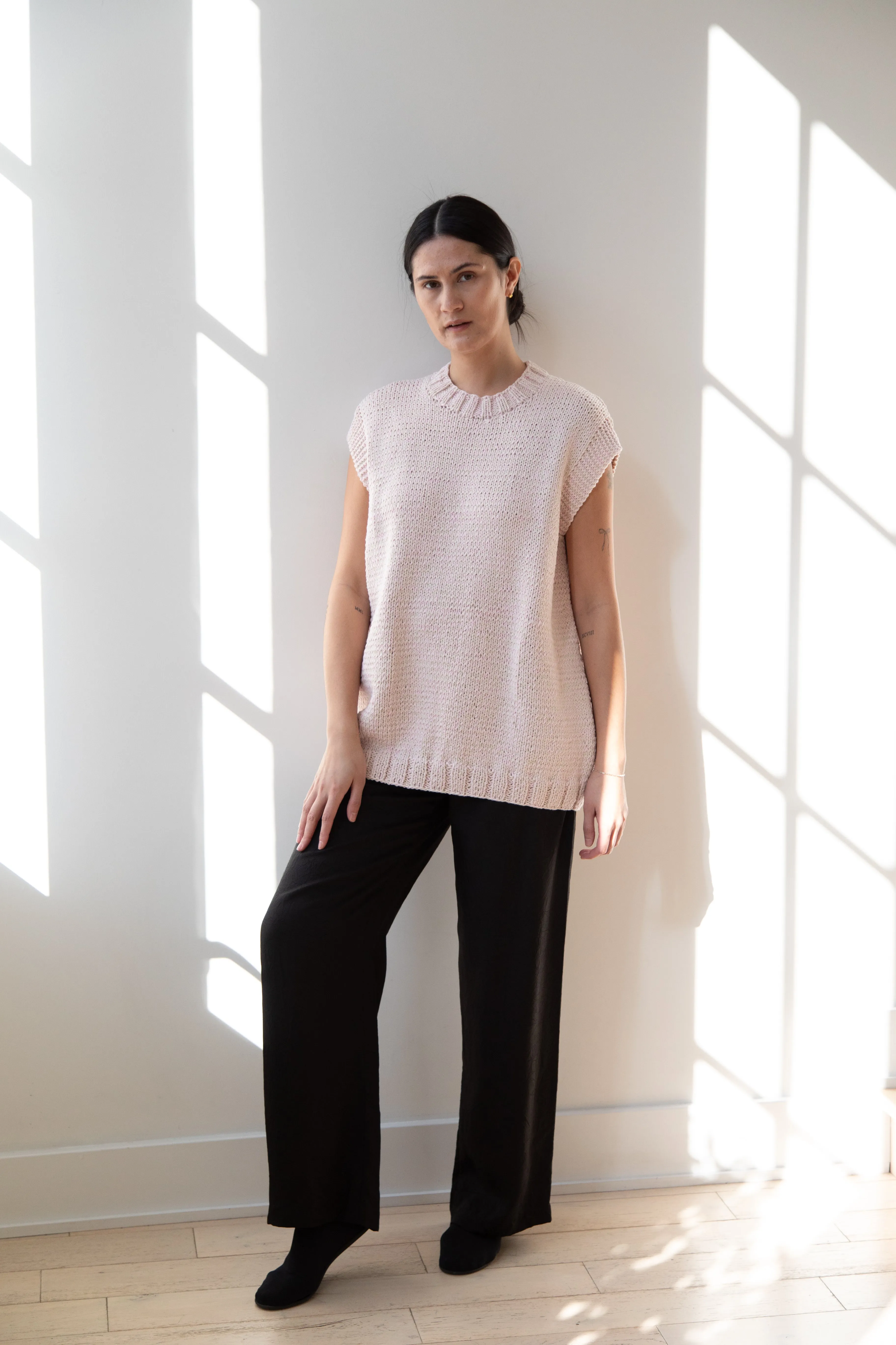 Casey Casey | Sleeveless Sweater in Pink
