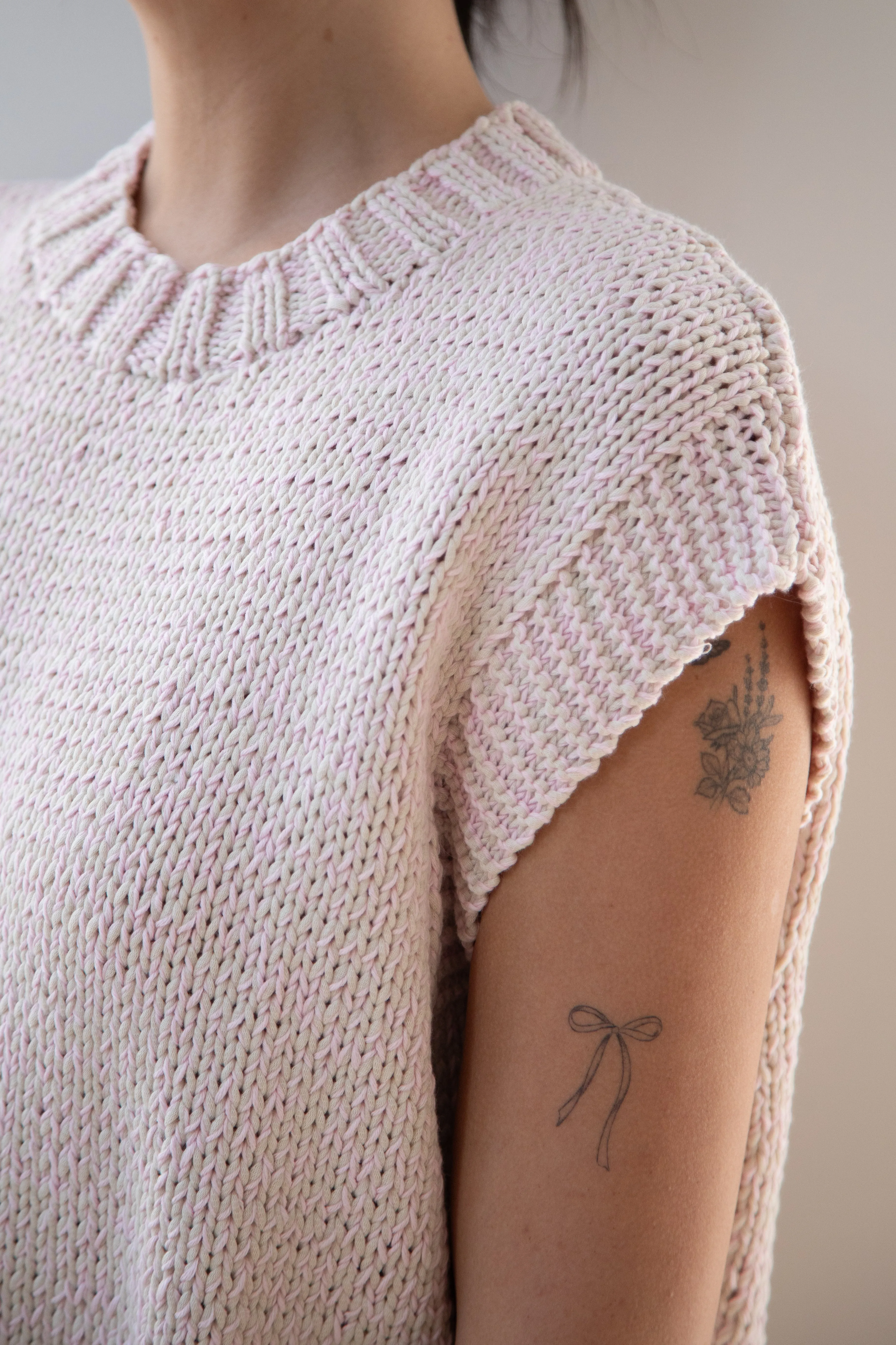 Casey Casey | Sleeveless Sweater in Pink