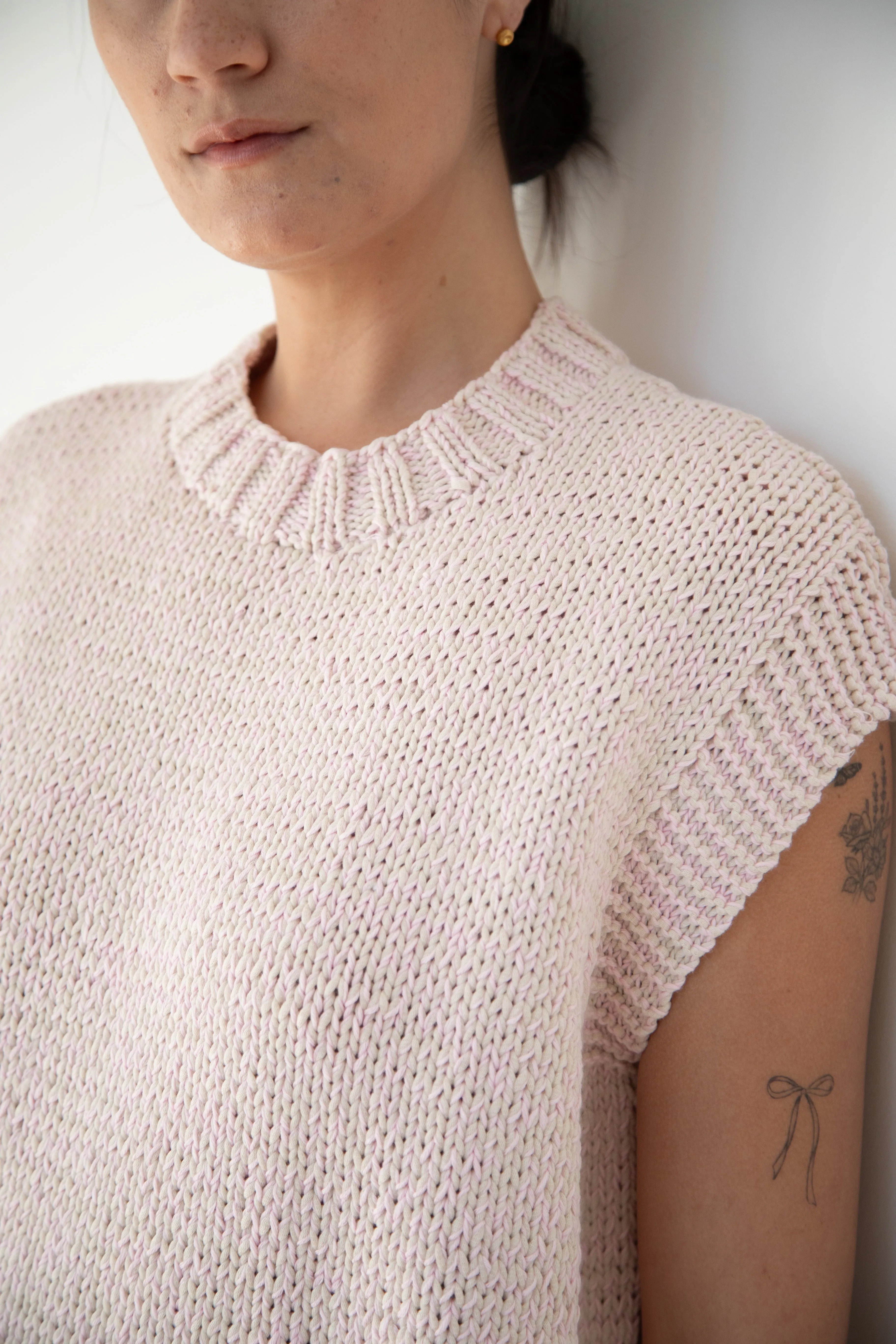 Casey Casey | Sleeveless Sweater in Pink