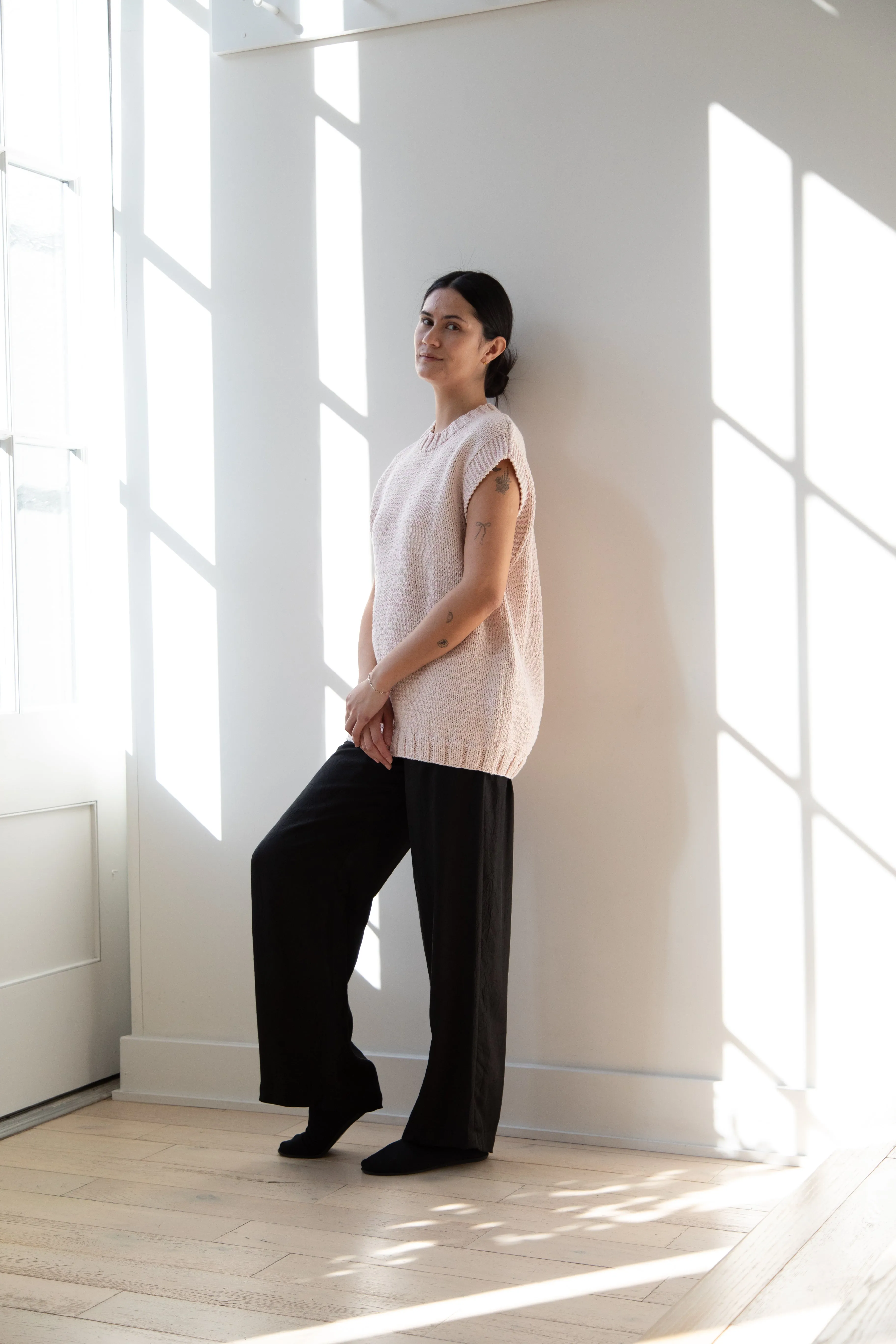 Casey Casey | Sleeveless Sweater in Pink