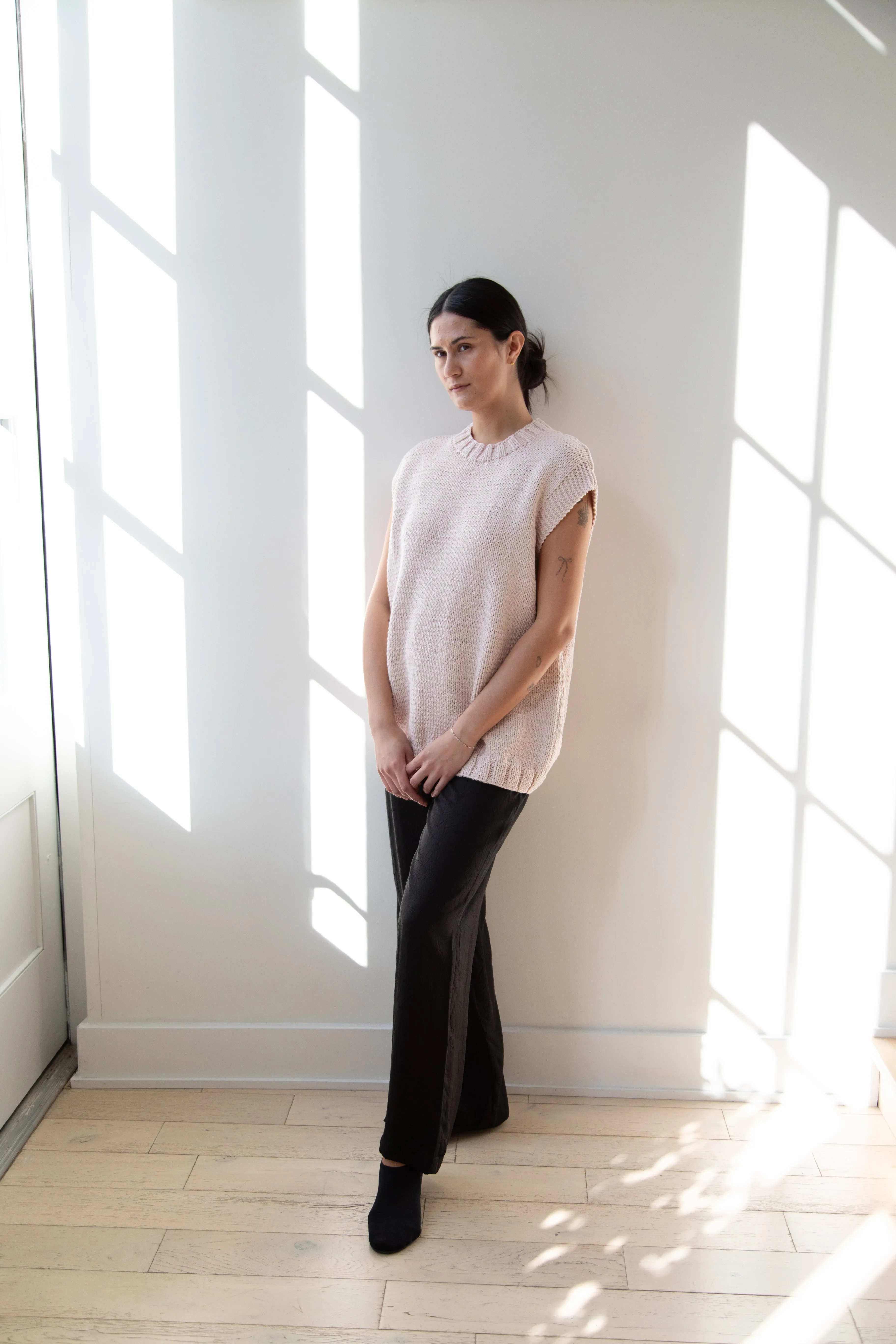 Casey Casey | Sleeveless Sweater in Pink