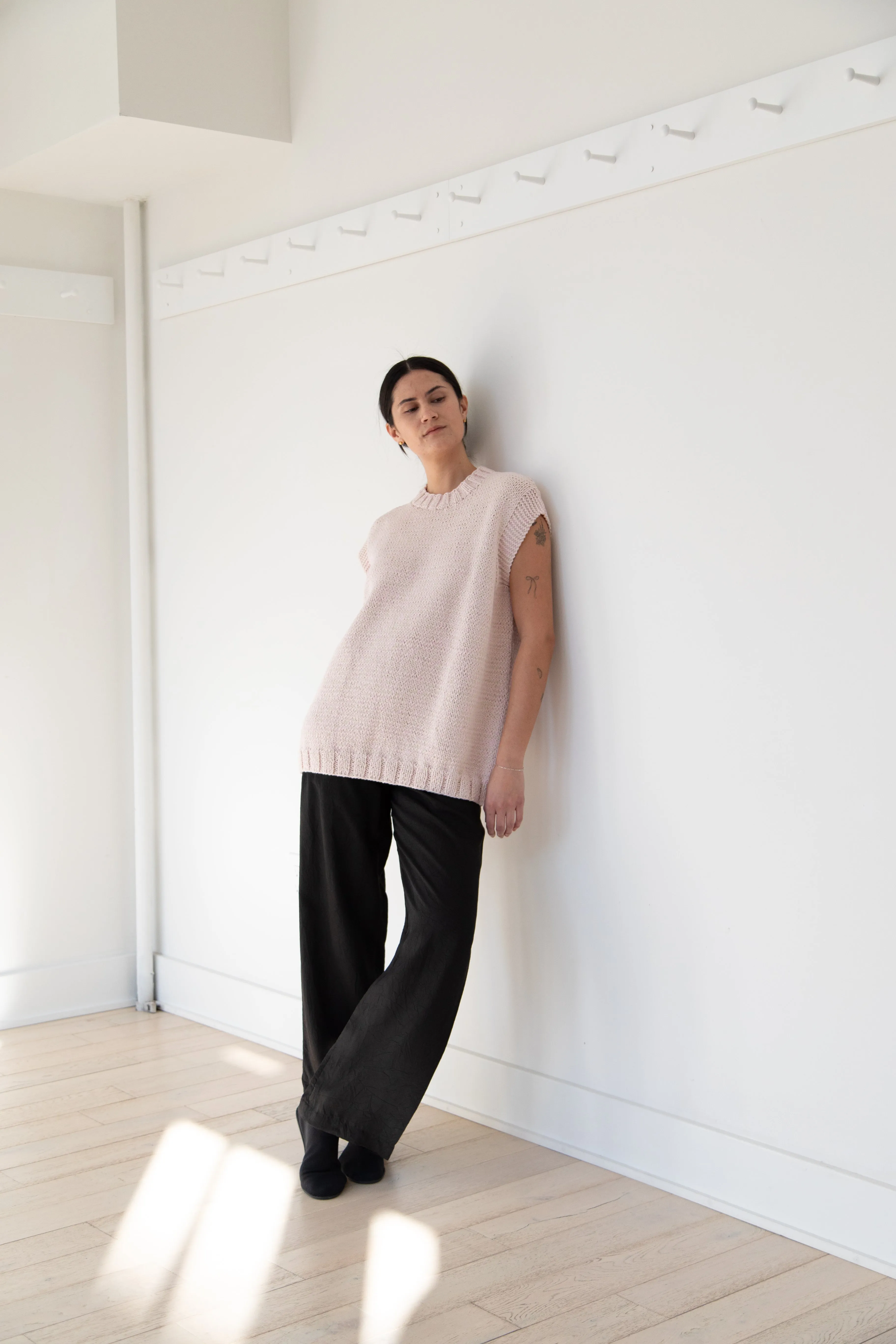 Casey Casey | Sleeveless Sweater in Pink