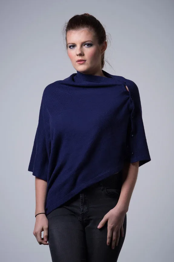 Cashmere Button Wrap W