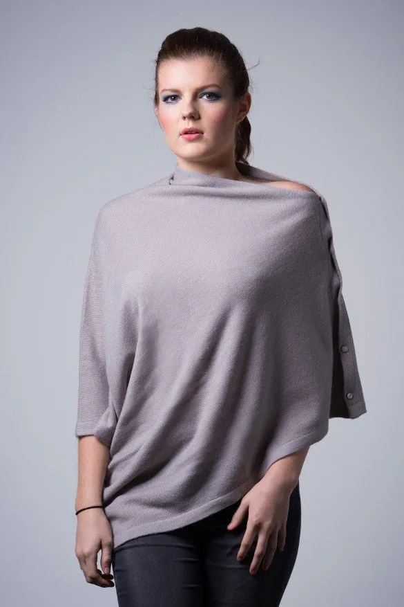 Cashmere Button Wrap W