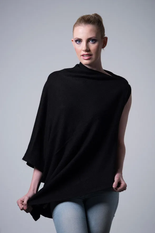 Cashmere Button Wrap W