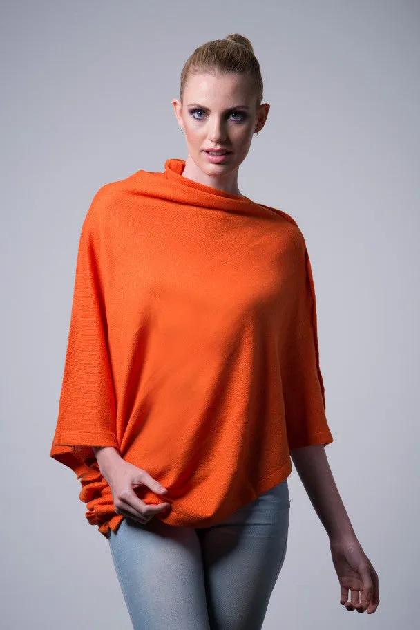 Cashmere Button Wrap W