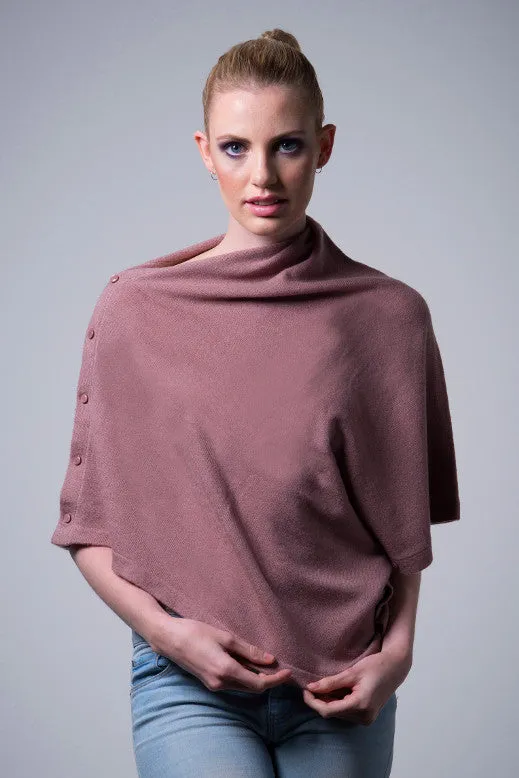 Cashmere Button Wrap W