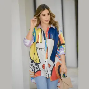 Casual Wear Printed Shirt Dress
