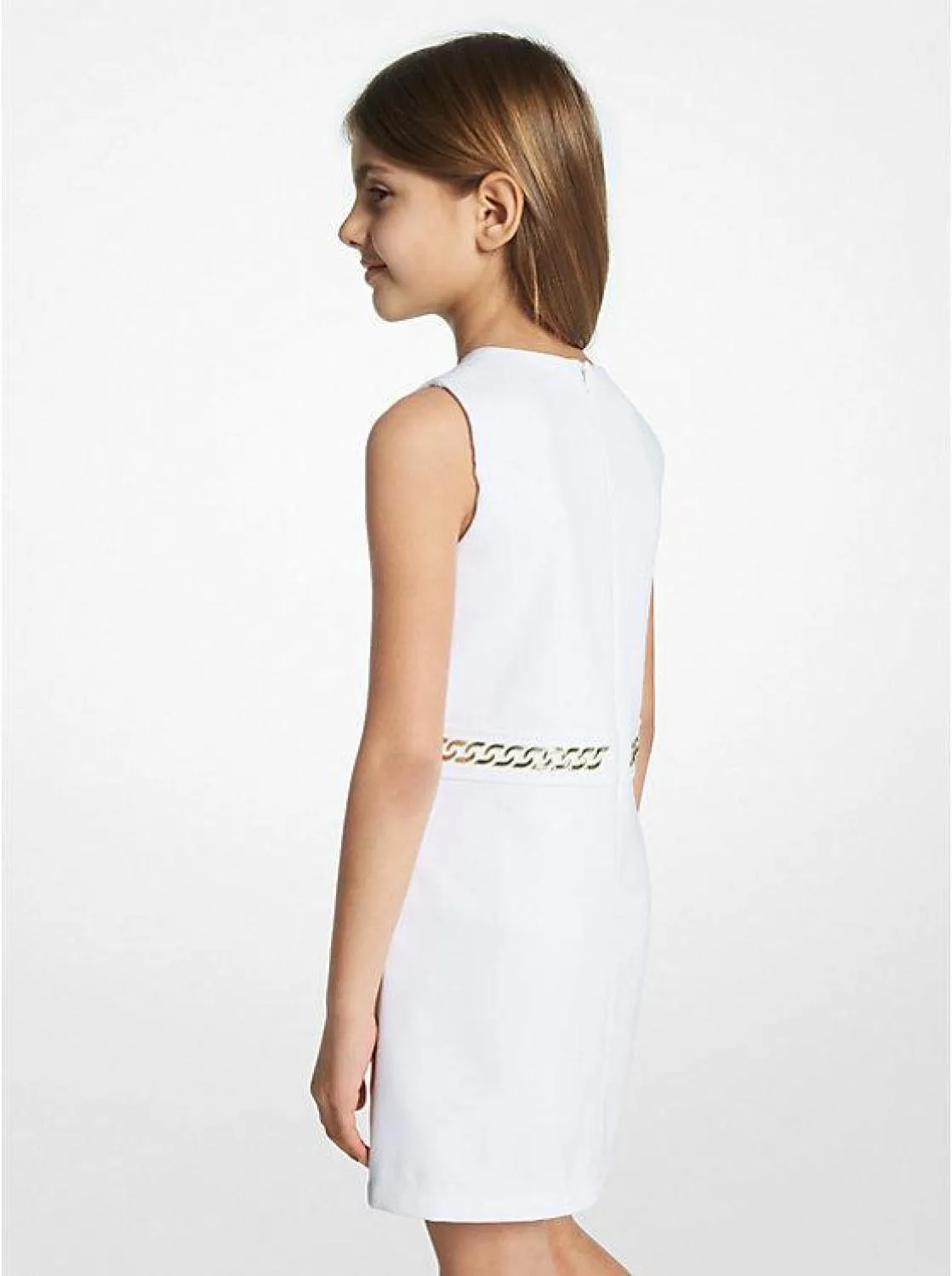 Chain Embellished Woven Dress