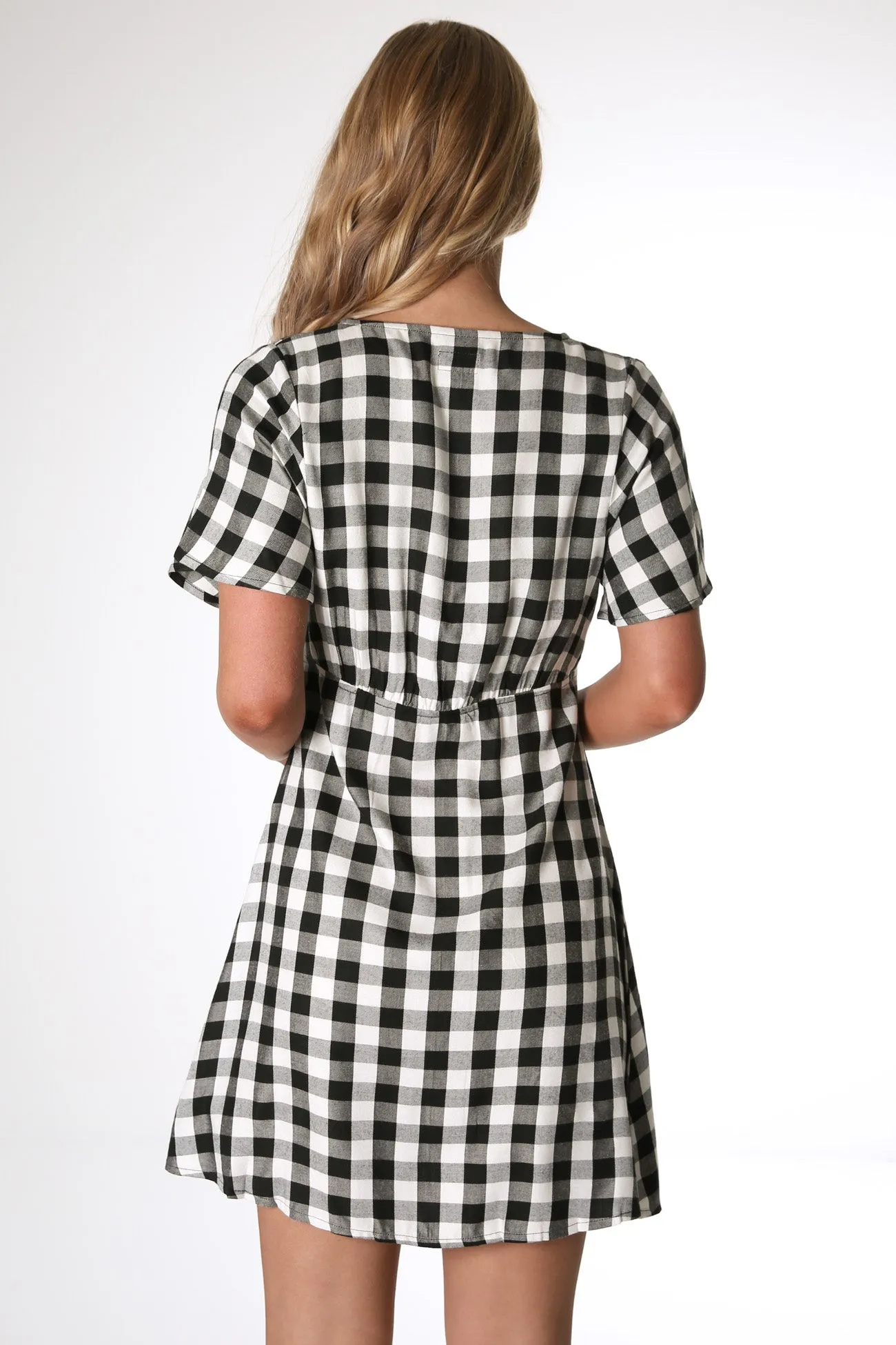 Checkers Jayne Dress Black