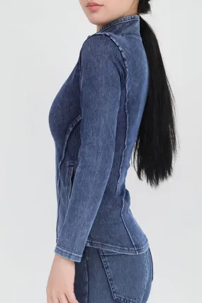CK0679 Stretch Denim Jacket