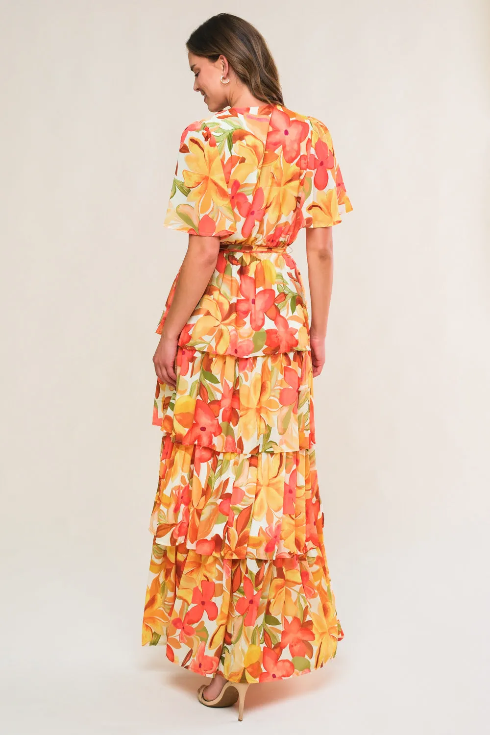 CONSISTENTLY CONFIDENT WOVEN MIDI DRESS