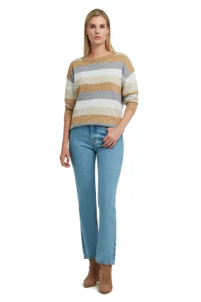 Crew Neck Stripe Sweater
