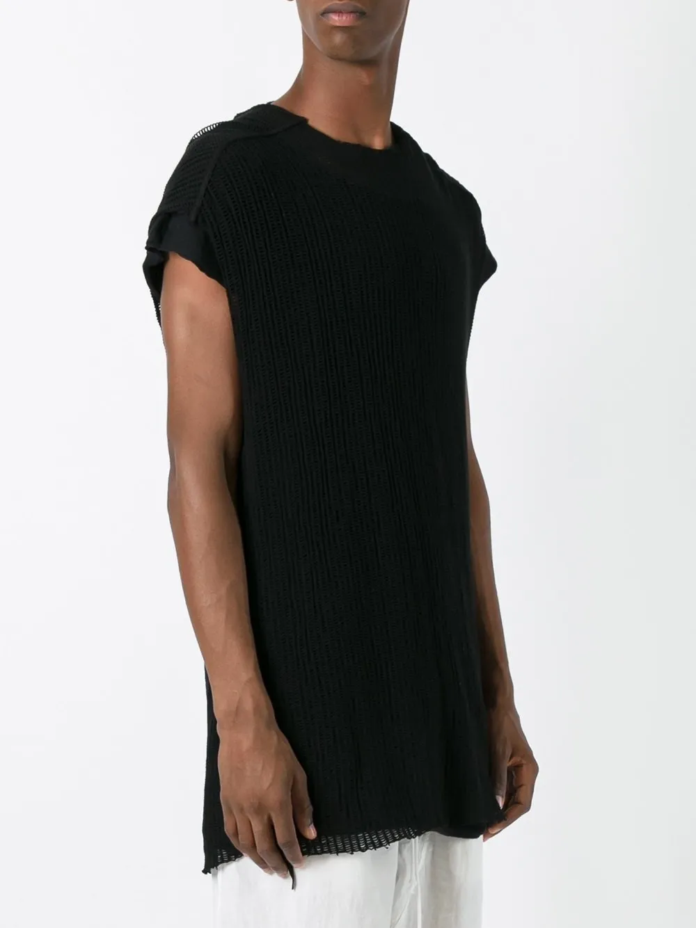 Cropped Sleeve Tunic