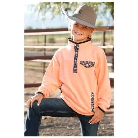 CWK8720002 Cruel Girl Girls' Polar Fleece Pullover - Peach