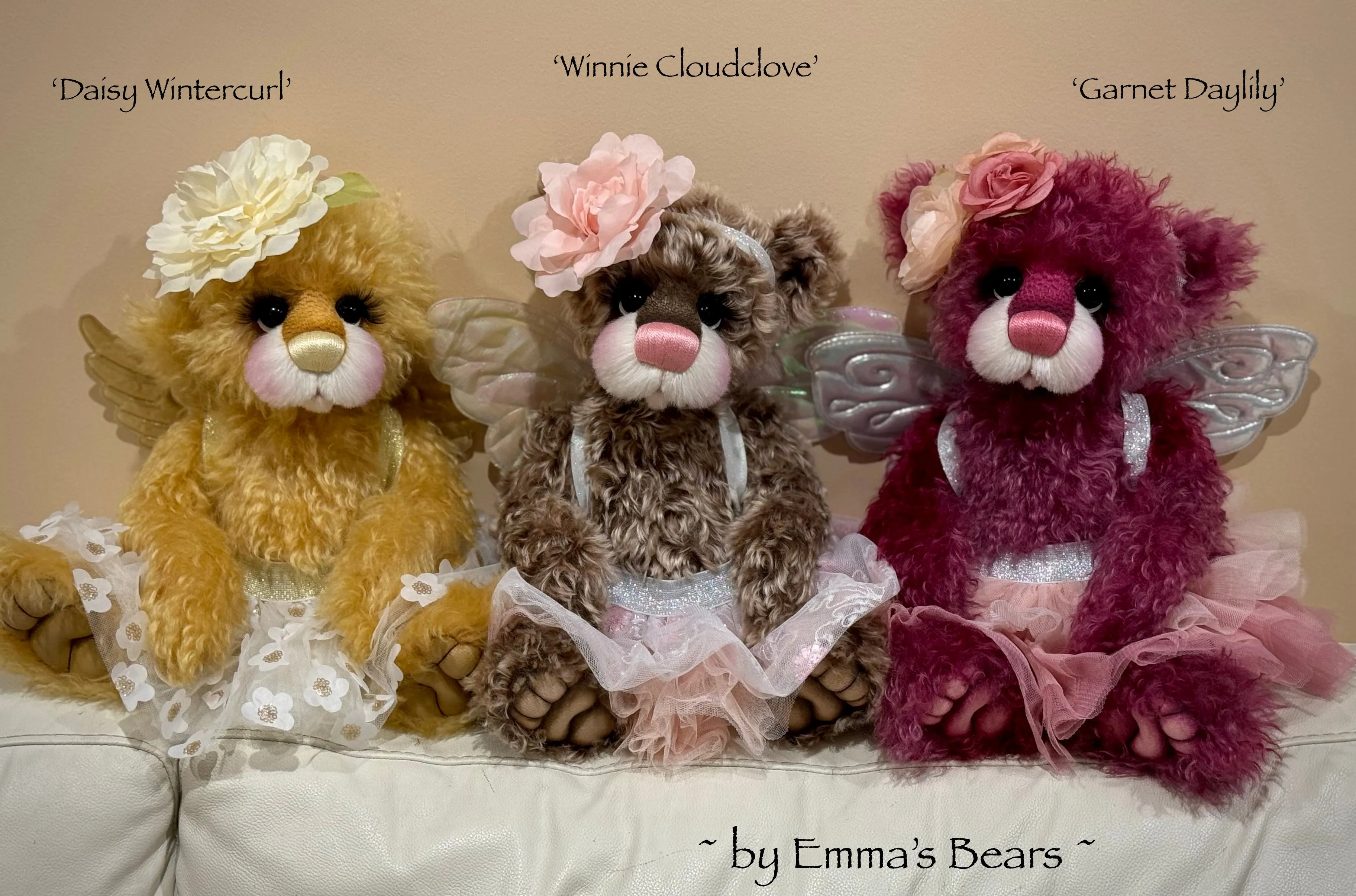 Daisy Wintercurl - 18" Curlylocks Mohair Artist Fairy Bear by Emma's Bears - OOAK