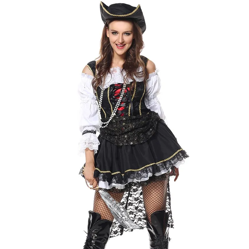 Deluxe Sultry Swashbuckler Adult Halloween Costume #Red #Pirate Costume