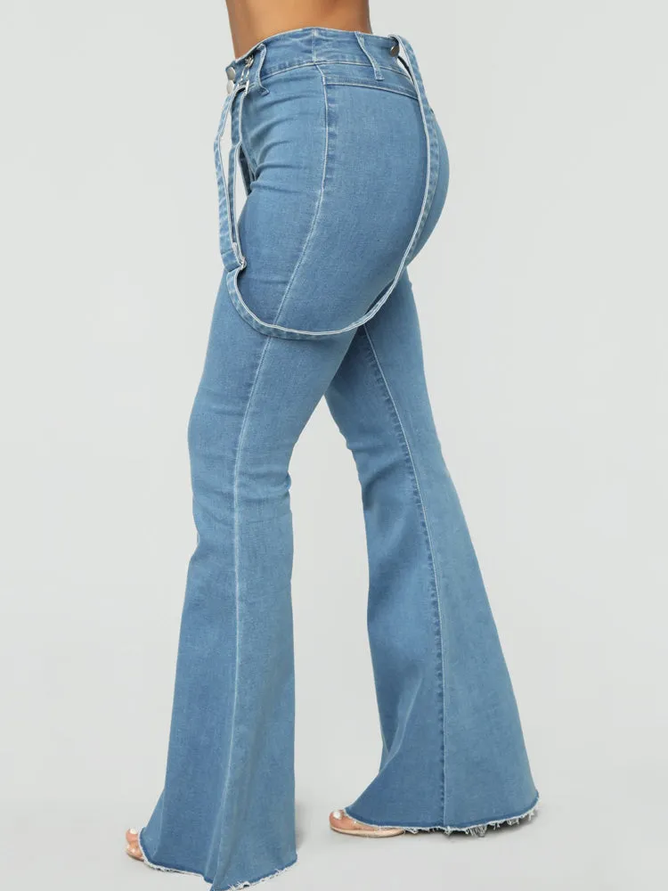 Denim Flared Stripe Jeans