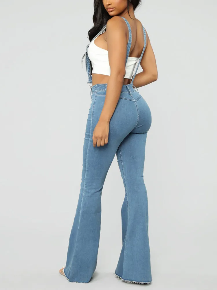 Denim Flared Stripe Jeans