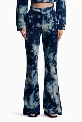 Distressed Denim Cloudwash Pants