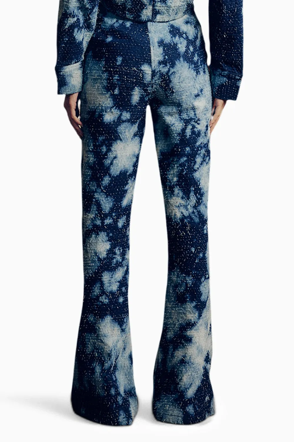 Distressed Denim Cloudwash Pants