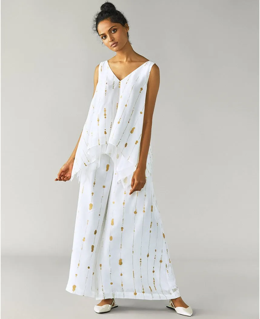 Dot Line Flared Pants