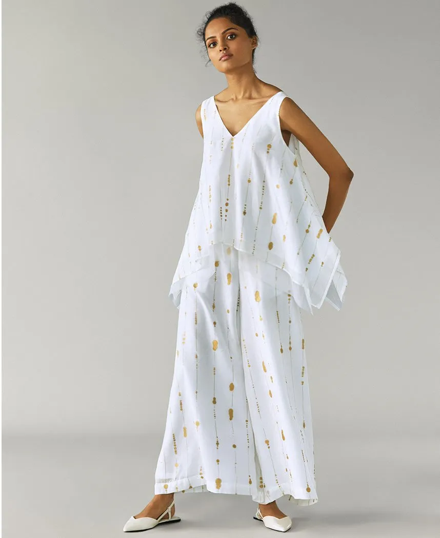 Dot Line Flared Pants