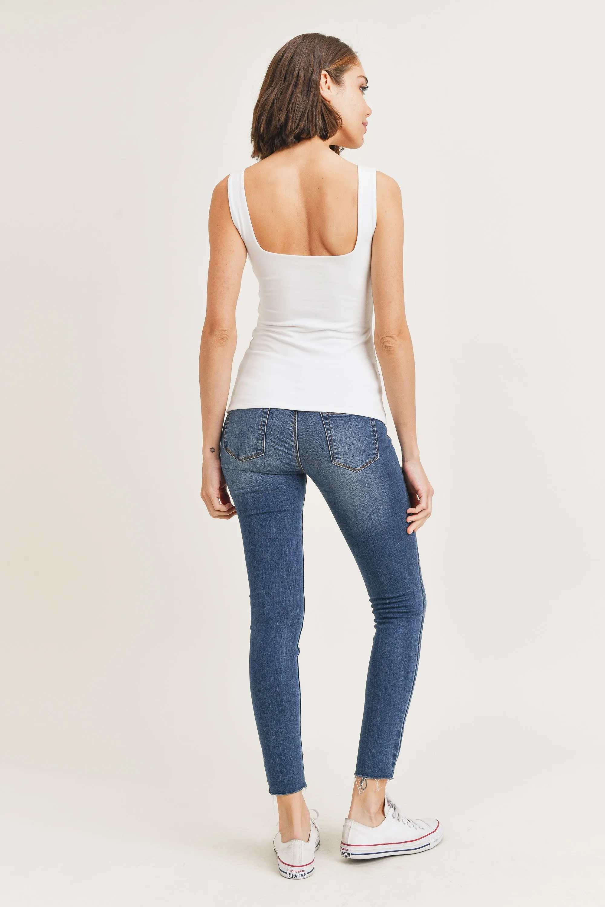Double Layer Square Neck Tank