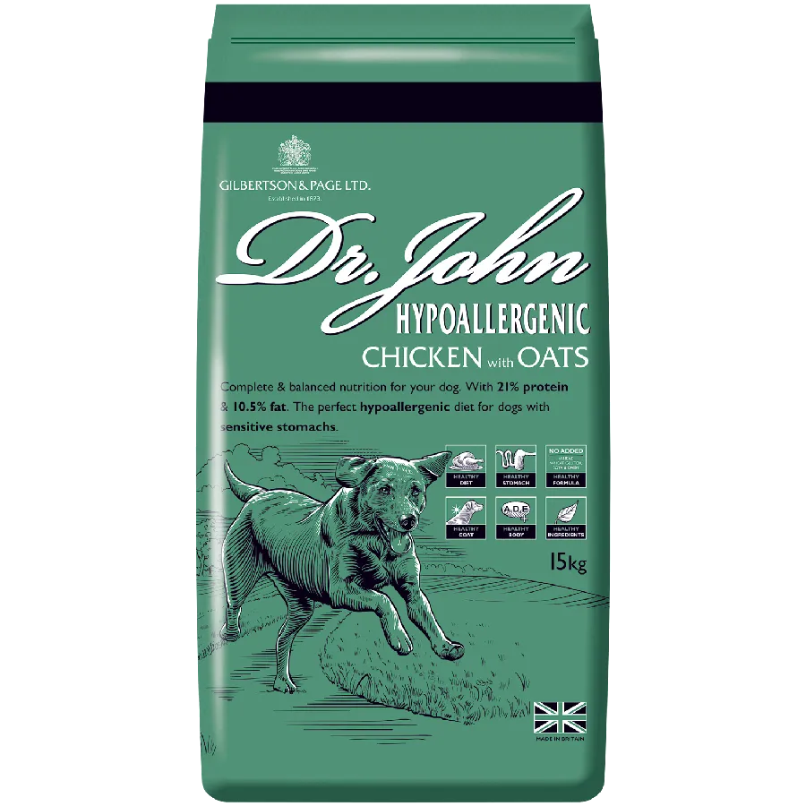 Dr Johns - Chicken & Oats (Hypoallergenic) - 15kg