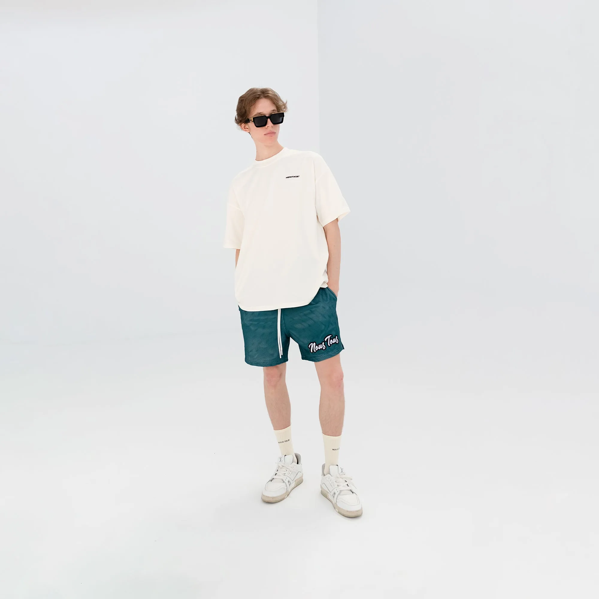 DRIP MESH SHORTS JADE GREEN