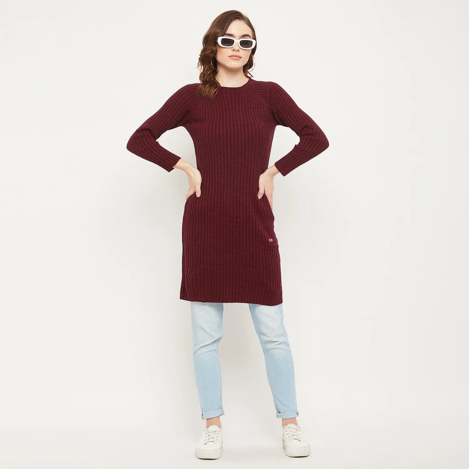 Duke Stardust Women Solid Long Pullover (SDS1028)