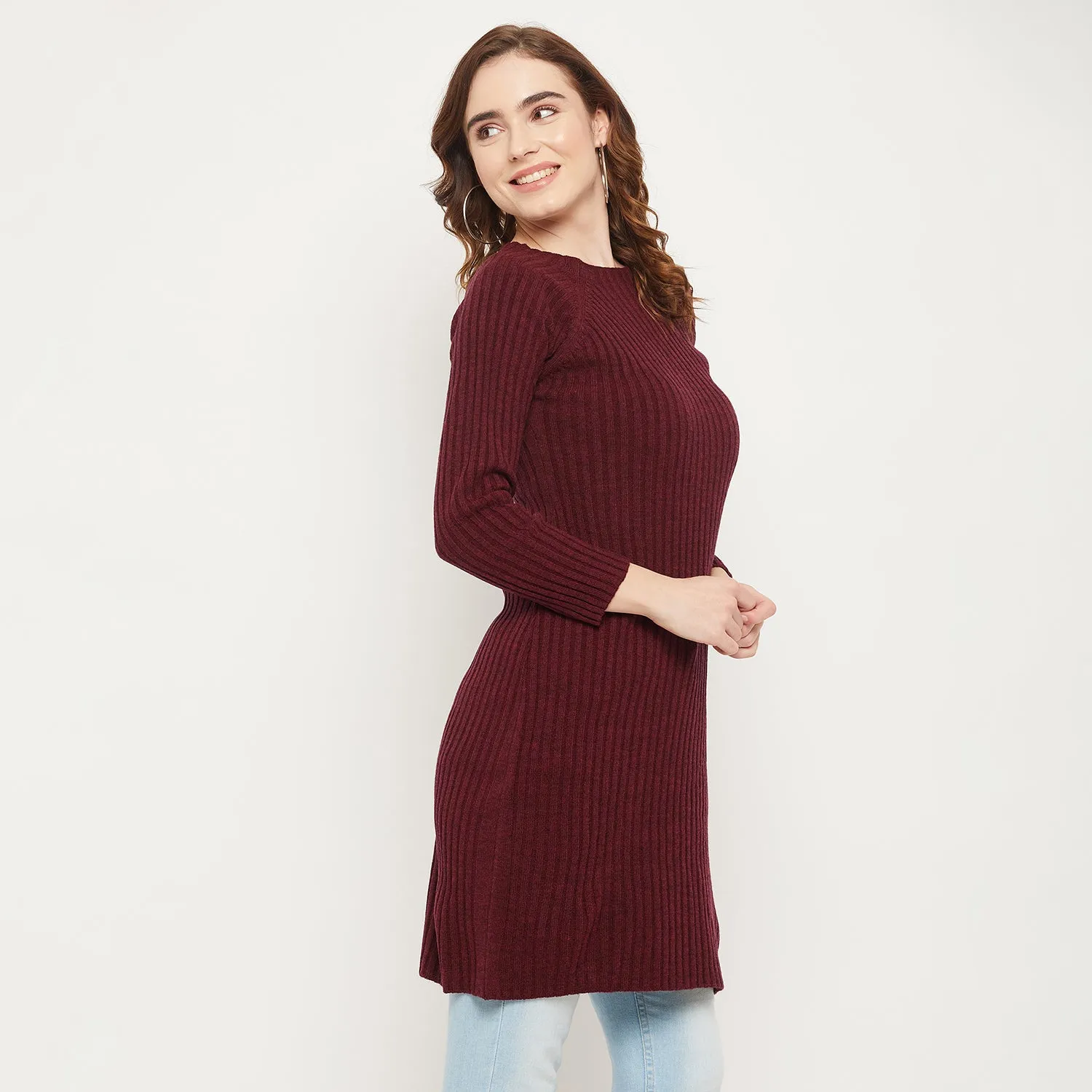 Duke Stardust Women Solid Long Pullover (SDS1028)