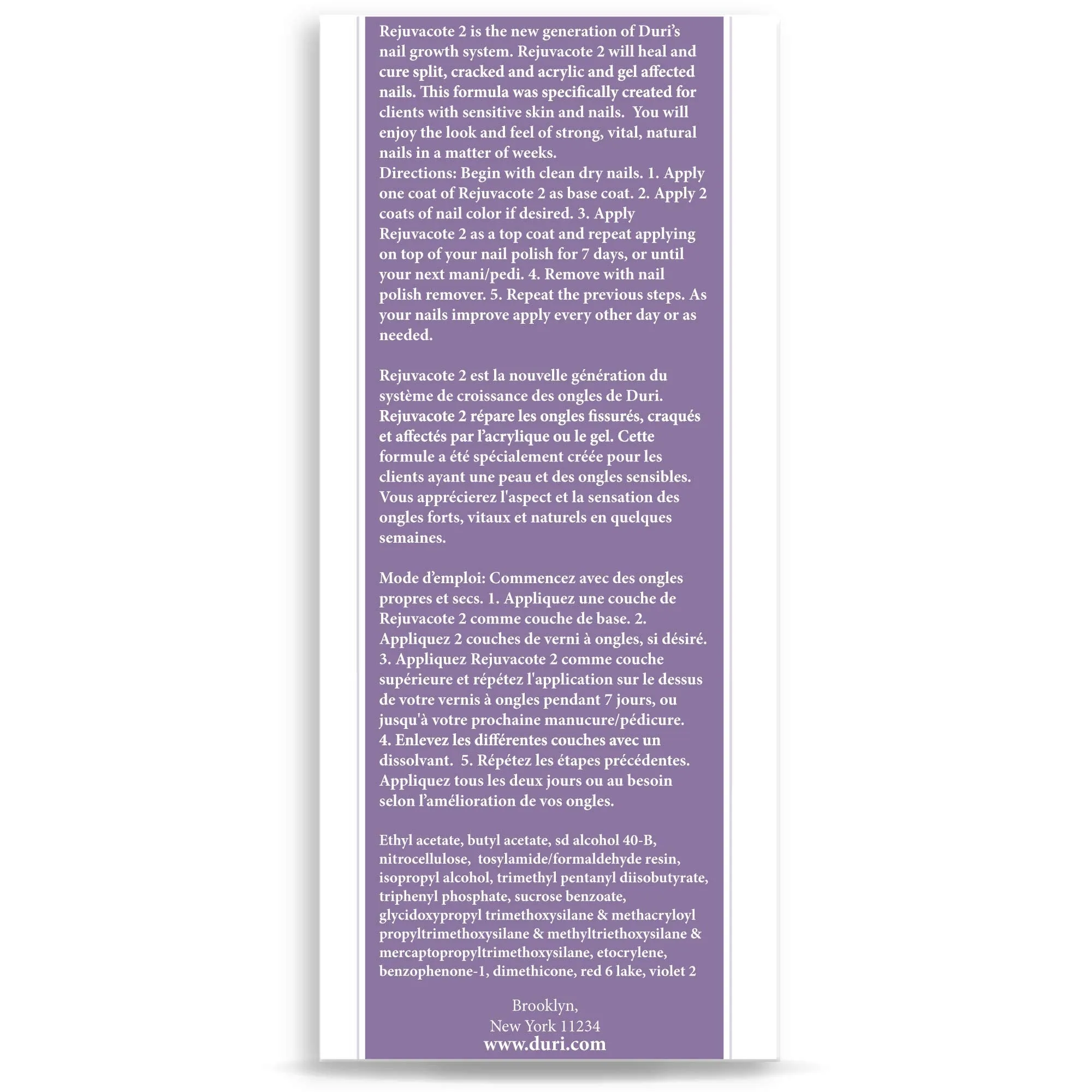 Duri Rejuvacote 2 Nail Growth System, 0.45 ounce
