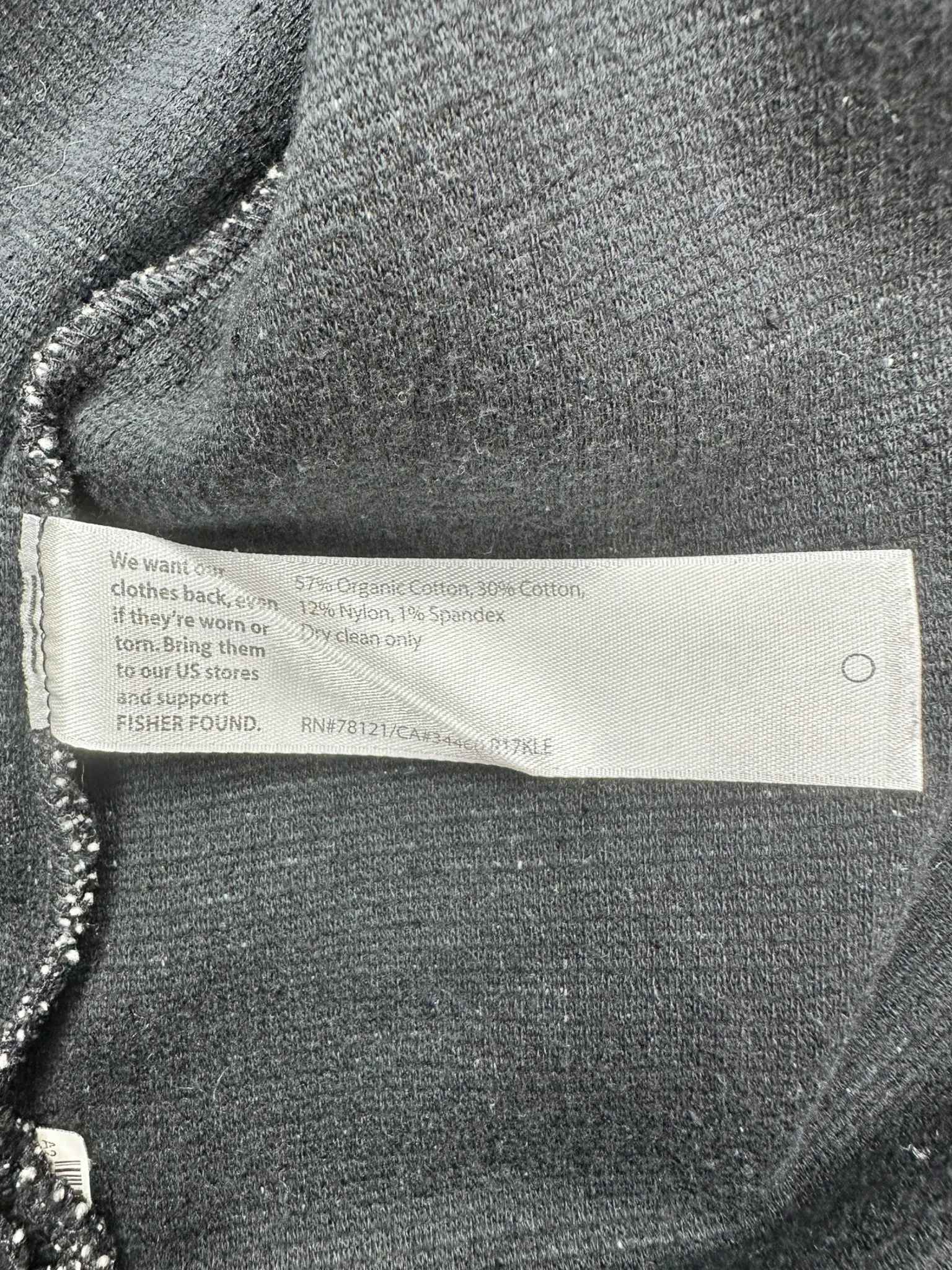 EILEEN FISHER Black Stretch Knit Tunic Size XXS