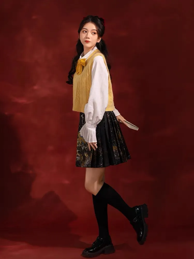 Elara Mini Horse Face Skirt (Mamianqun)