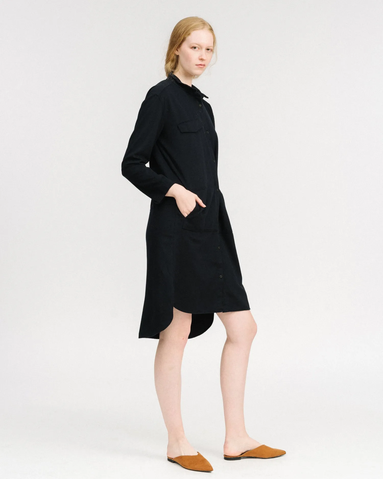 Elna shirt dress in ink