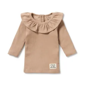 Fawn Organic Ruffle Top