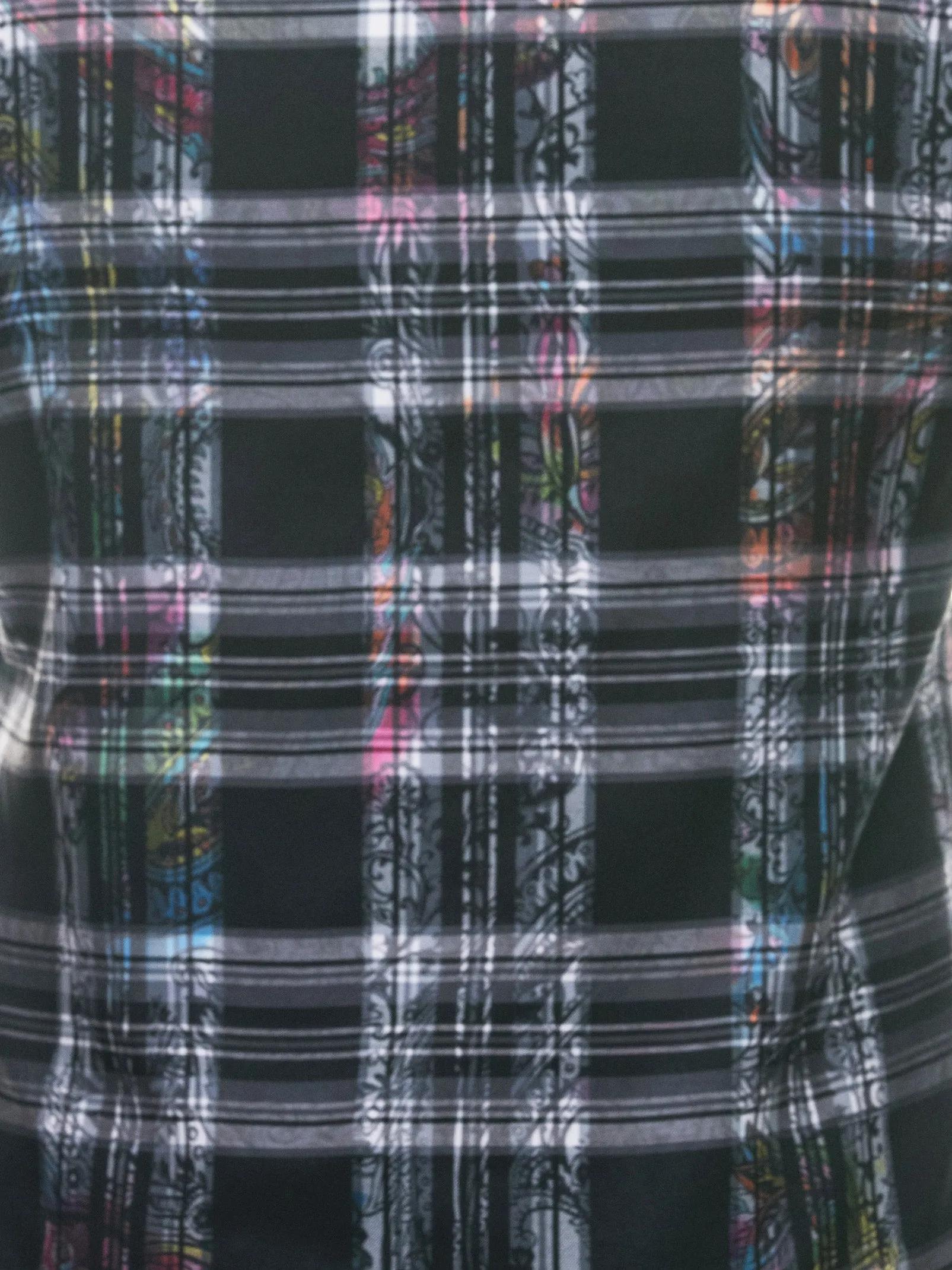 Fibonacci PaisleyCheck Black