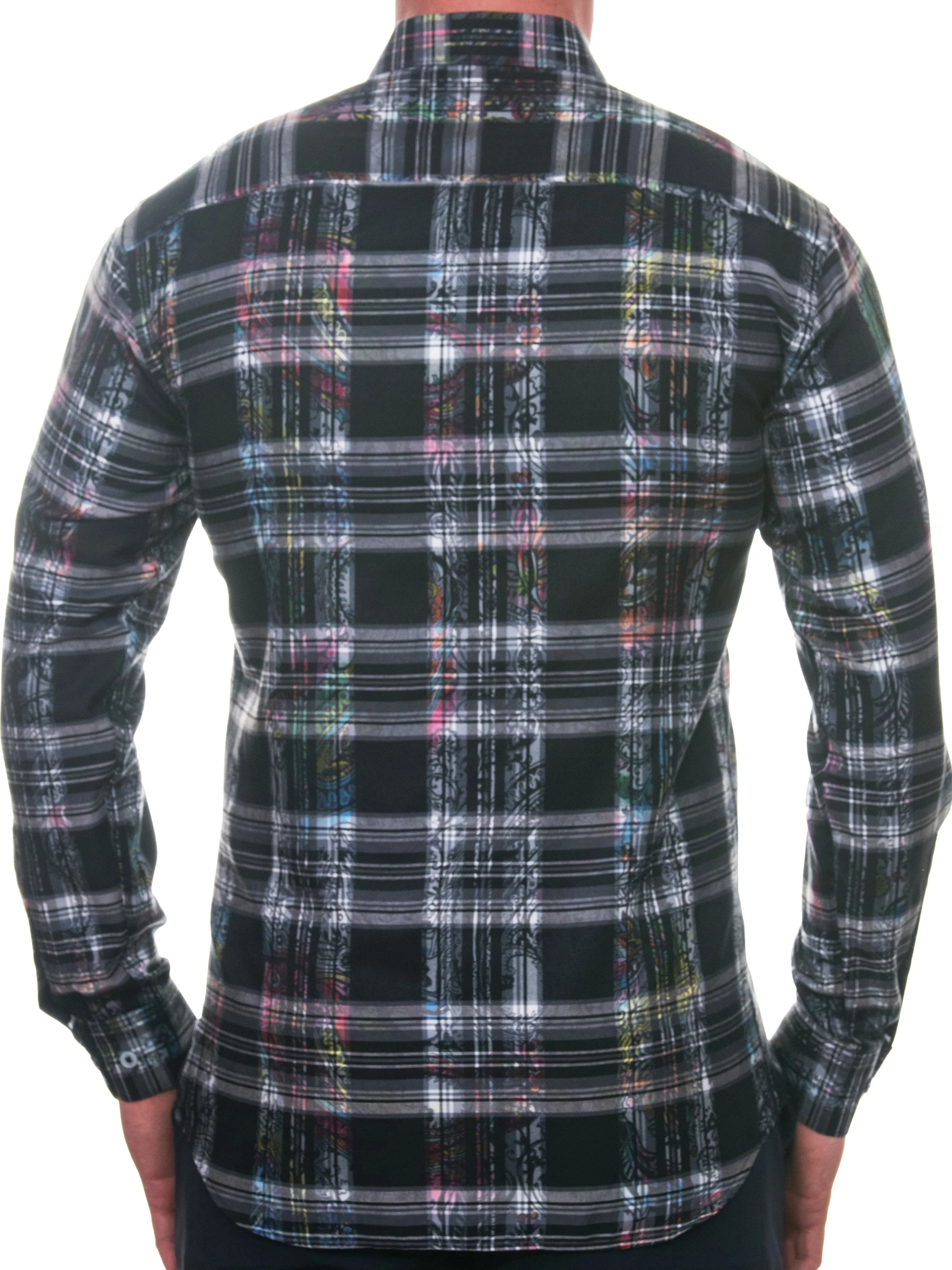 Fibonacci PaisleyCheck Black