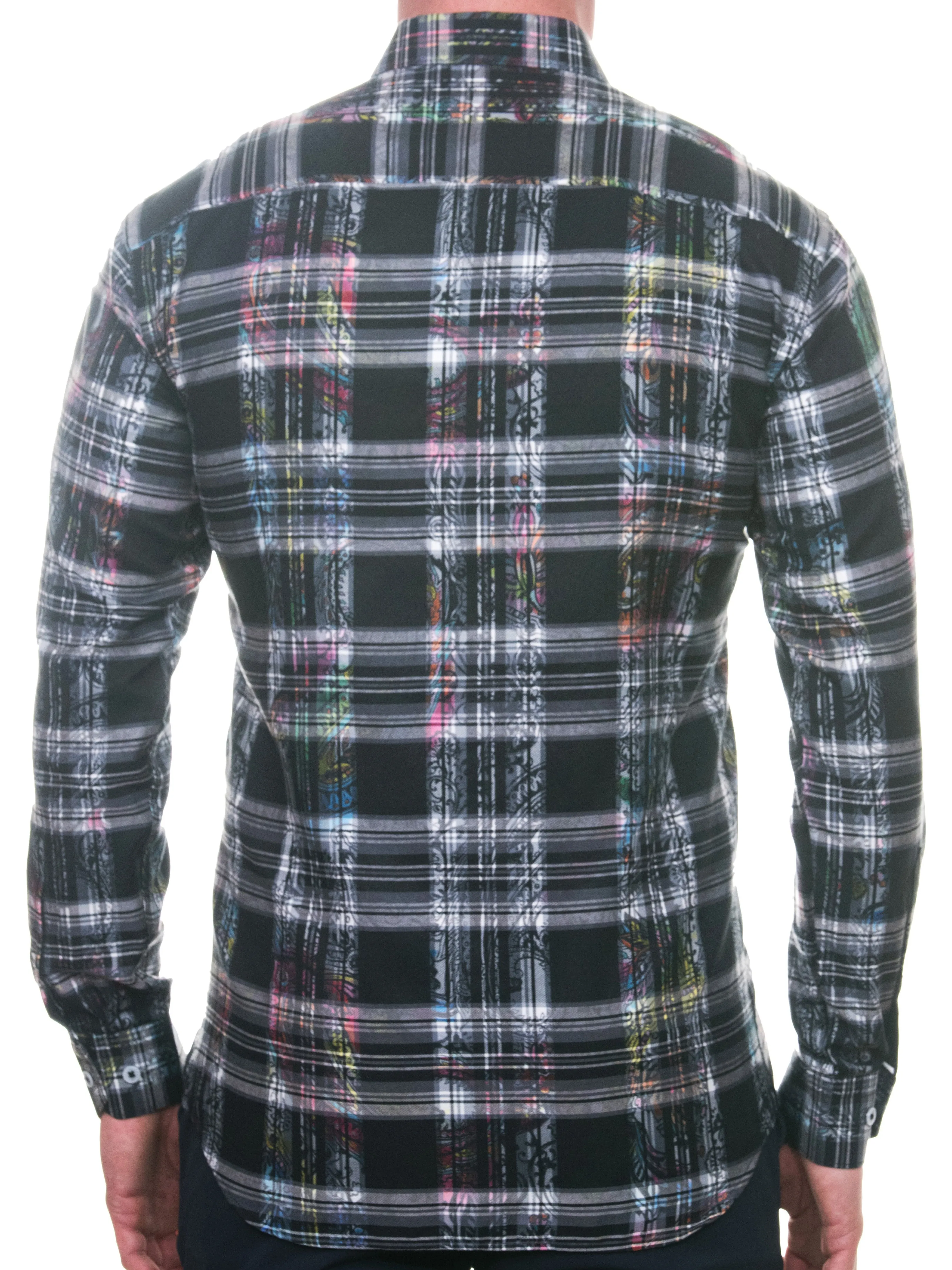 Fibonacci PaisleyCheck Black