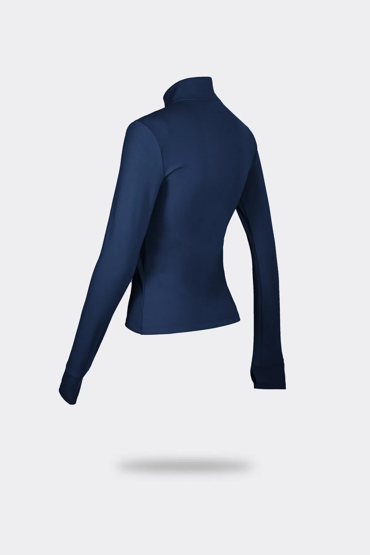 Fitted Half-Zip Fleece Track Jacket