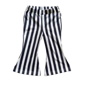 Flared Pants Vertical Black