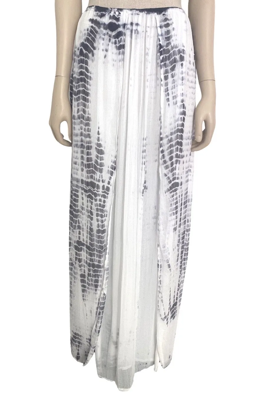 FREE FLOW SKIRT ASH TIE DYE