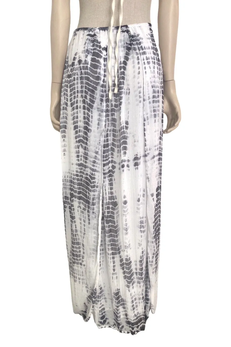FREE FLOW SKIRT ASH TIE DYE