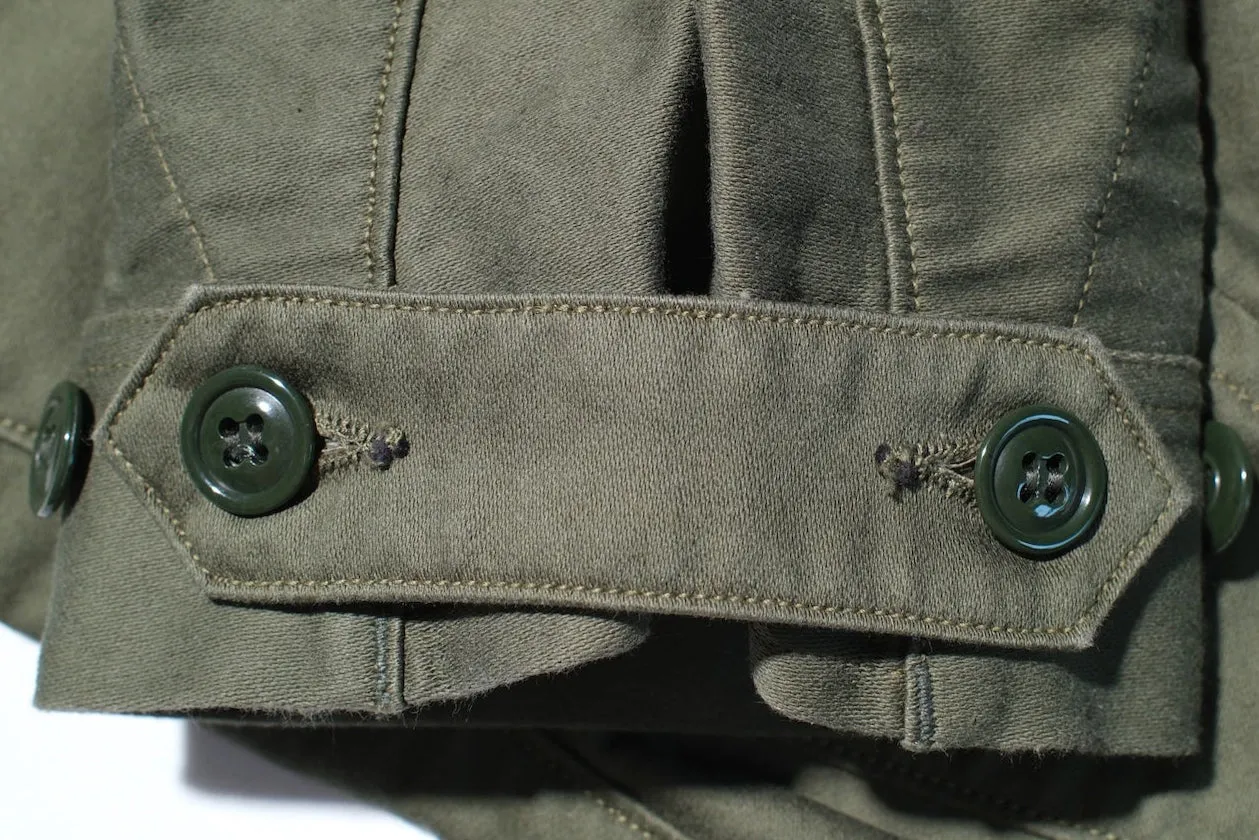 Freewheelers Heavyweight Moleskin "Ground Crew" Trousers (Olive Green)