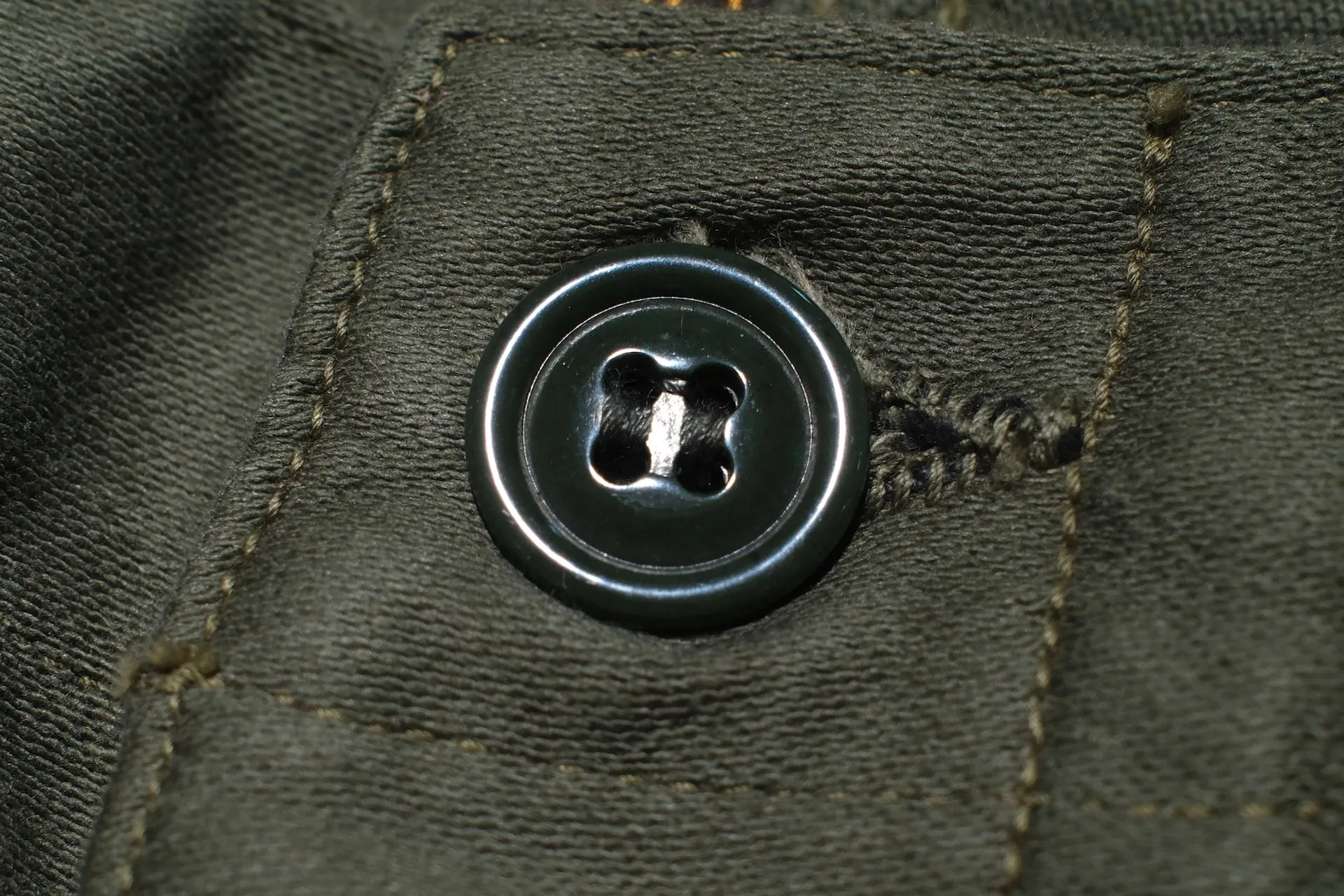 Freewheelers Heavyweight Moleskin "Ground Crew" Trousers (Olive Green)