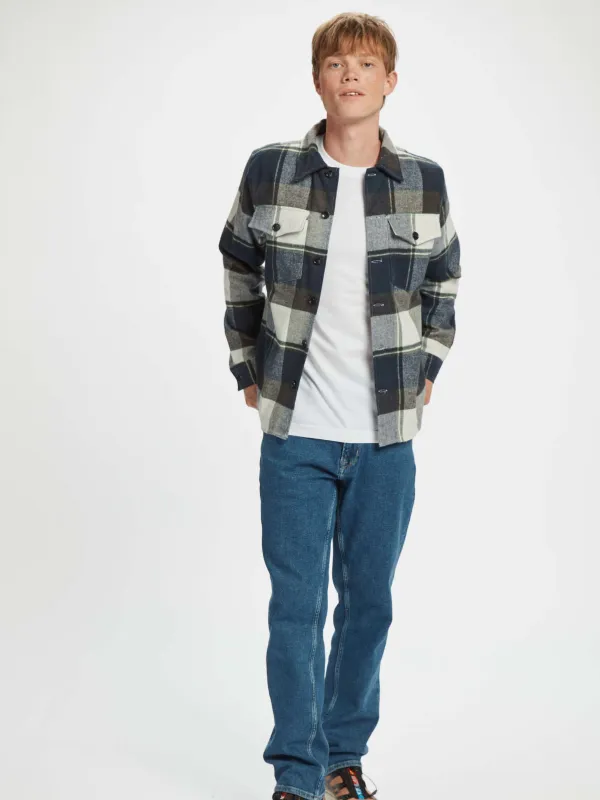 GABBA BLUE CHECK OVERSHIRT