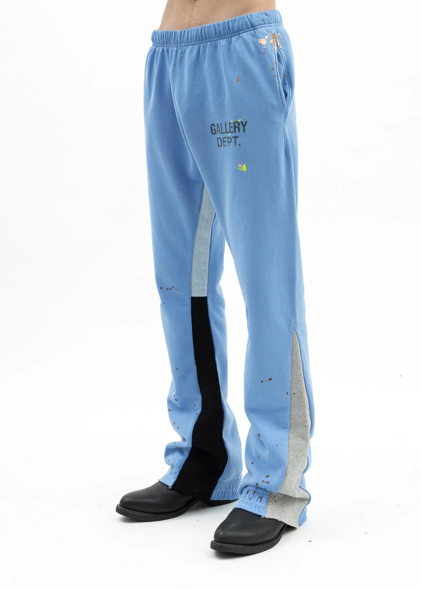 Gallery Dept Painted Flare Royal Blue Sweatpants