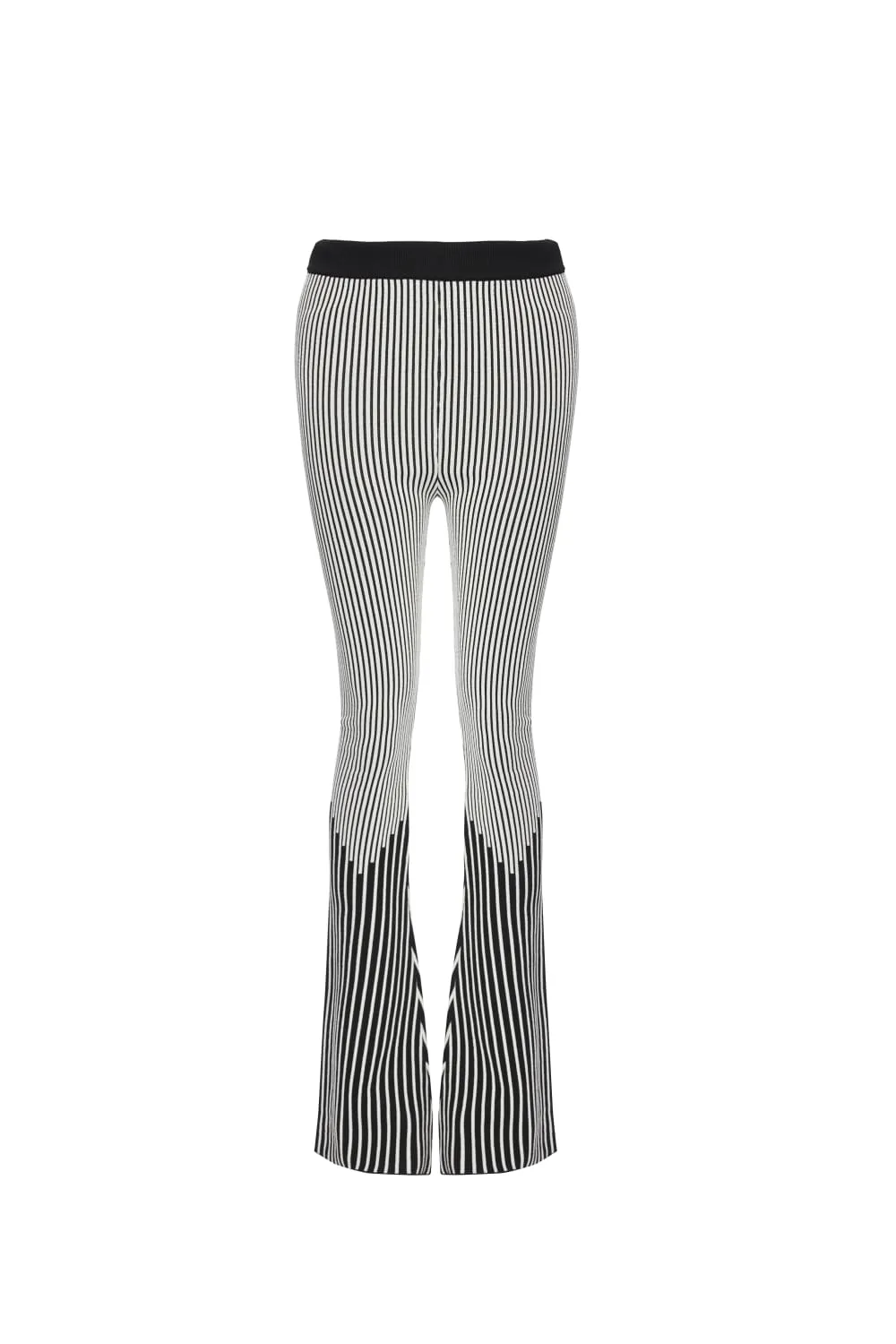 Georgia Knitted Trousers - Black & White